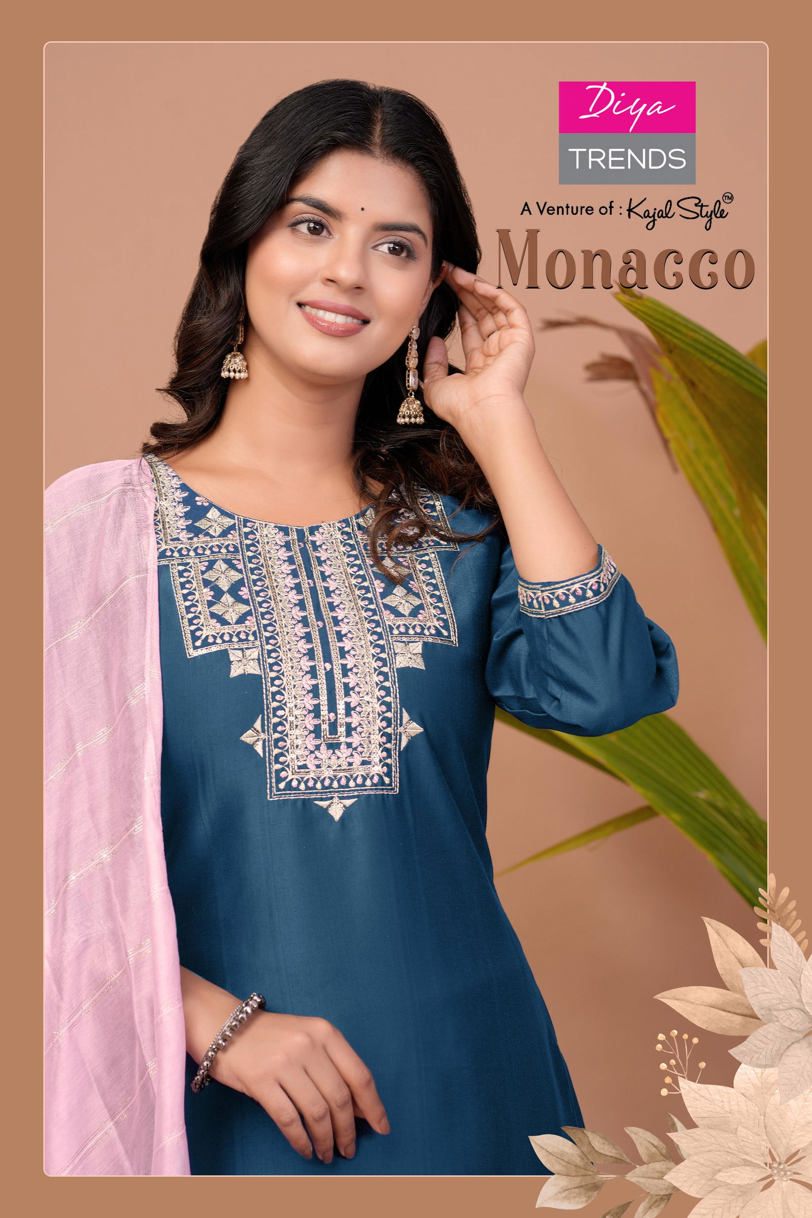 Monacco Vol 1 By Diya Trends Modal Kurti With Bottom Dupatta Wholesale In India